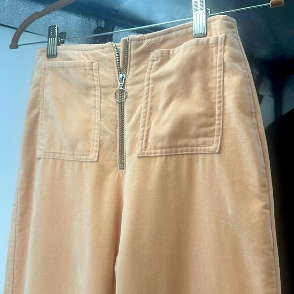 Paloma Wool - Peach Velvet Wadi Pants - Sz.  2 Wide leg. See Video - Picture 5 of 16